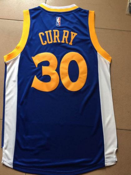 Men Golden State Warriors #30 Curry Blue Champions NBA Jerseys->->NBA Jersey